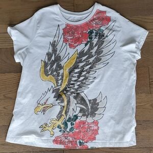 Harley-Davidson Tee with Eagle and Roses